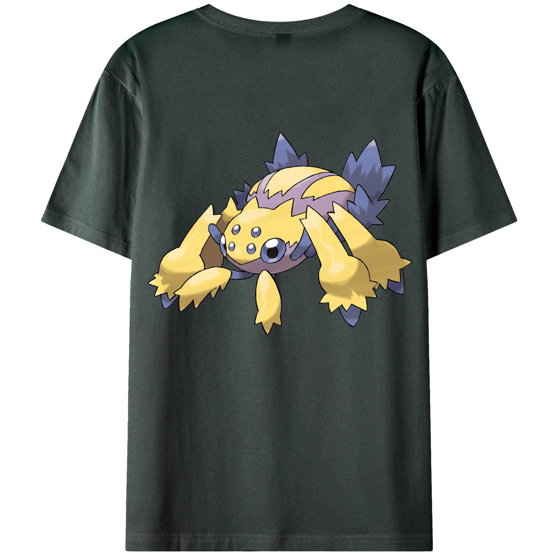 （画像用） ポケットモンスター Pokémon 綿100％ メンズ半袖Tシャツ（バックプリント） 通気性